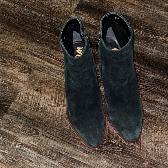Sam Edelman Forest Green Suede Boots - Picture 1 of 5
